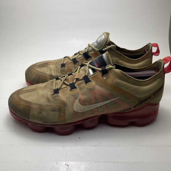 Nike Mens Air Vapormax 2019 AR6631-701 Gold Running Shoes Sneakers Size 9.5 - Picture 5 of 16